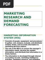 Marketing Research and Demand Forecasting