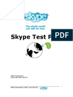 Skype Test Plan