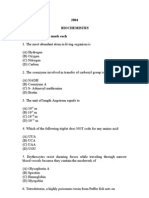 2004 Biochemistry Q.1 - 10 Carry One Mark Each