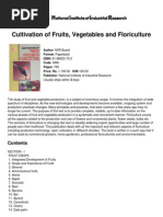 Cultivation of Fruits, Vegetables and Floriculture