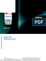 Nokia E65 Backing Up Data en