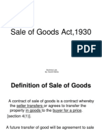 Sale of Goods Act 1930