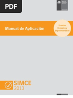 Manual Aplicacion Regular SIMCE 2013