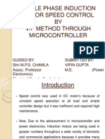 Single Phase Induction Motor Speed Control