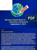 CL Colgate Palmolive Corp Sept 2013 Investor Slide Deck Powerpoint PDF