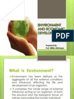 Environment and Economic Development: Prepared By: Prof. Mitika Mahajan