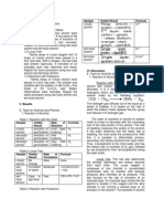 Qualitative Analysis Formal Report - Alcohols