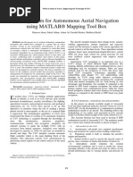 2012, An Algorithm For Autonomous Aerial Navigation Using MATLAB® Mapping Tool Box V66-159an Algorithm For Autonomous Aerial Navigation Using MATLAB® Mapping Tool Box