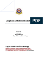 Graphics & Multimedia Lab Manual: Raghu Institute of Technology