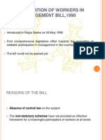 Participation of Workers in Management Bill, 1990 - Manvi