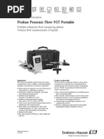 Proline Prosonic Flow 93T Portable: Technical Information