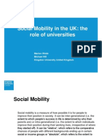 Social Mobility in The UK FINAL