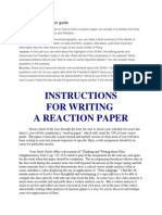 Reaction Paper