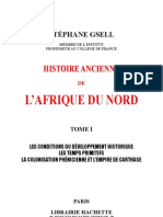 HISTOIRE ANCIENNE de l'AFRIQUE DU NORD-par Stéphne Gsell-Tome1