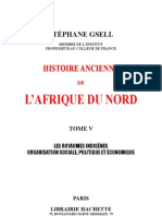 HISTOIRE ANCIENNE de l'AFRIQUE DU NORD-par Stéphne Gsell-Tome 5