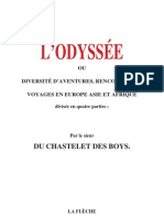 L'Odyssée DIVERSITÉ D'AVENTURES, RENCONTRES ET VOYAGES EN EUROPE ASIE ET AFRIQUE - Chastelet - Des - Boys-1665