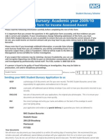 Psm1 (New - Deg) - 0910 - v1.3 Nhs Bursary Application Form