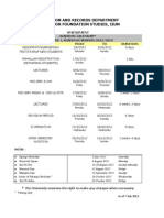 Academic Calender 2012-2013 Updated 30 Oct 2012