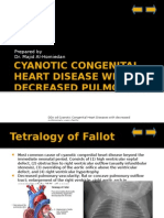 Cyanotic Congenital Heart Disease With Decreased Pulmonary Blood Flow