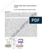 BASIC SKILLS TRAINING GUIDE - HPLC Method Development and Validation - An Overview-1