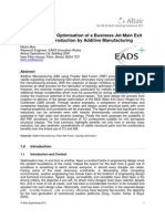 Multidisciplinary Optimisation of A Business Jet Main Exit Door Hinge For Production by Additive Manufacturing