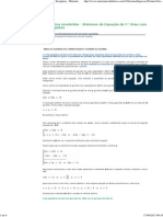 Exercícios Sistemas de Equação Do 1° Grau Com 2 Incógnitas