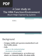 THE HRM Function - Mount Ridge Engineering System