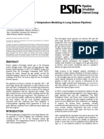 Important Aspects of Gas Temperature Modeling in Long Subsea Pipelines