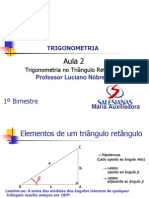 PDF Aula 2 Trigonometria No Triangulo Retangulo