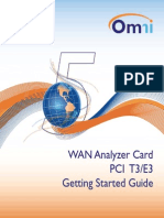 Wan Analyzer Card Pci T3/E3 Getting Started Guide: Omnianalysis Platform