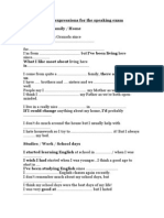 FCE Speaking - Useful Expressions