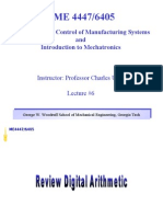 Microprocessor Control of Manufacturing Systems and Introduction To Mechatronics