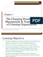 The Changing Paradigm of Management & Foundations of Learning Organizations