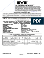 Bronze Alloys Msds