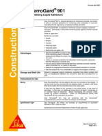 Sika Ferrogard 901: Corrosion Inhibiting Liquid Admixture