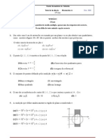 Teste Matemática 10º Ano Dez 09