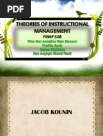 Jacob Kounin-Instructional Management Theory