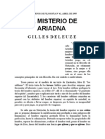 G. Deleuze - Nietzsche y El Misterio de Ariadna