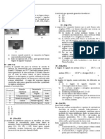 Lista de Exercícios - Geometria e Forças Intermoleculares