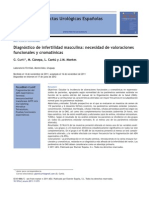 Diagnóstico de Infertilidad Masculina, Necesidad de Valoraciones Funcionales y Cromatínicas