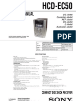 Service Manual: HCD-EC50