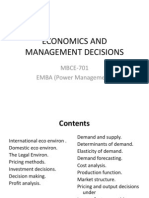 ECONOMICS & MGMT Decisions