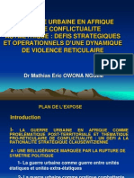 OWONA NGUINI La Guerre Urbaine en Afrique - Old1