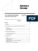 AC 23-20 Acceptance Guidance On Material Procurement and Process Specifications For Polymer Matrix Composite Systems