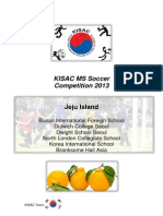 Kisac Ms Soccer Guidelines and Fixtures 2013