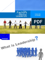 4 Factors of Leadership