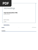 Target Operating Model - V070809