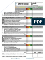 5S Audit Check Sheet: Department: - Completed By: - Supervisor: - Date