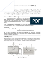 First Law of Thermodynamics Theory 1