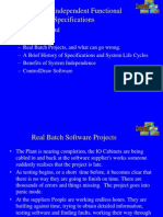 Platform Independent Functional Specifications